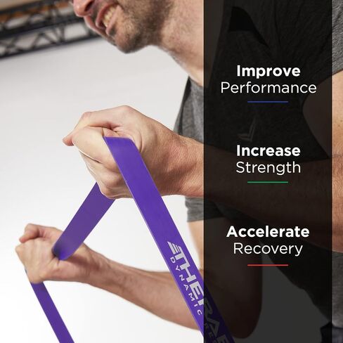 THERABAND High Resistance Bands, Set of 4 Elastic Super Bands for Improving Flexibility, Injury Rehab, & Full Body Workouts, Heavy Duty Stretch Bands for Exercise, Light, Medium, Heavy, X-Heavy Bands in Saudi Arabia