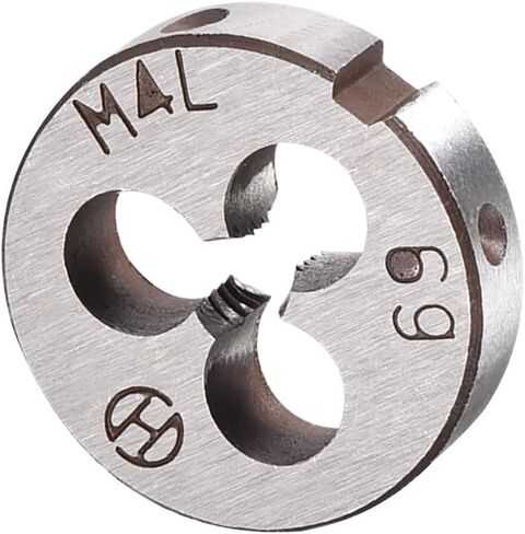 Metric Adjustable Round Die, M4 x 0.7, Alloy Steel Thread Left Hand Threading Die - (Applications: for Processing External Threads for Metal Plastic) in Saudi Arabia