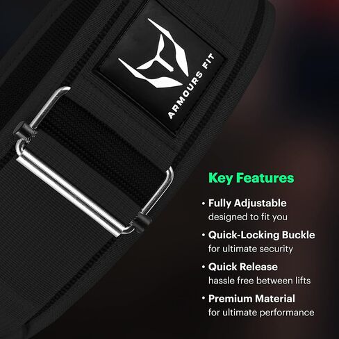 Self-Locking Weight Lifting Belt - Premium Weightlifting Belt Functional Fitness, Weight Lifting, and Olympic Lifting Athletes - Lifting Support for Men and Women - Deadlift Training Belt in Saudi Arabia