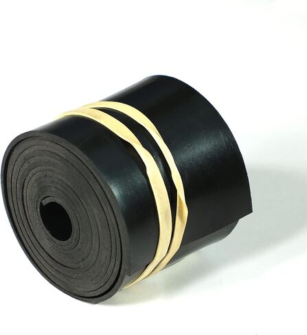 لفة مطاط النيوبرين، شريط أسود صلب (صلابة 40D): 1/16 بوصة × 2 بوصة × 5 أقدام طويلة للغلق بنفسك، وتجريد/مقاومة الطقس، والحشيات، والمزيد! in Kuwait