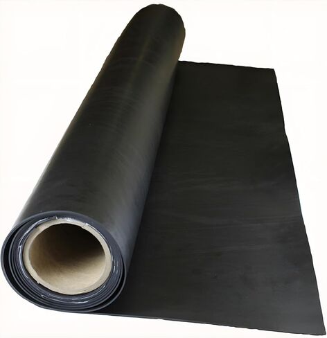 Rubber Roll, Butyl, Rubber Width 12 in, Rubber Length 5 ft, Rubber Thickness 1/16 in, 60A, Plain Backing in Saudi Arabia