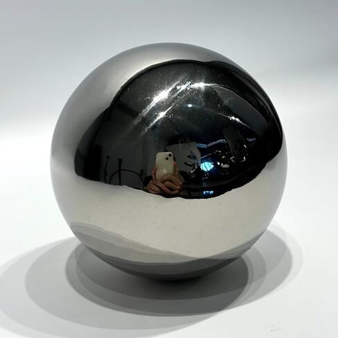 Stainless Steel Gazing Ball,Polished Ornament Sphere,Hollow Mirror Globe Floating Reflective Ball Polished Shiny Sphere for Home Pond and Garden Decoration 1Pcs(6inch) in Saudi Arabia