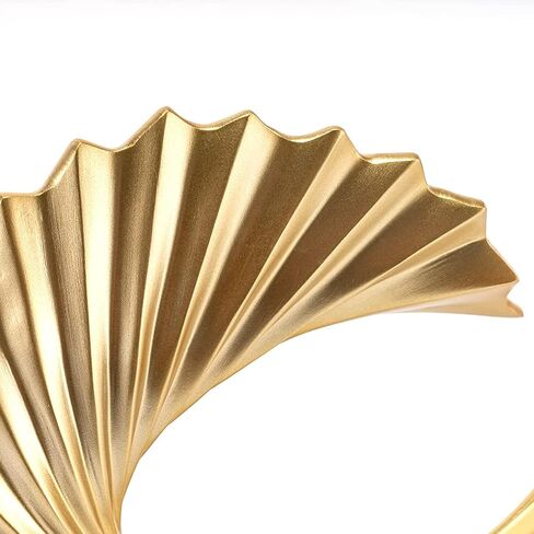 Gold Home Decor Accents Wave Resin art Statue,Modern Abstract Sculptures Decorations in Saudi Arabia