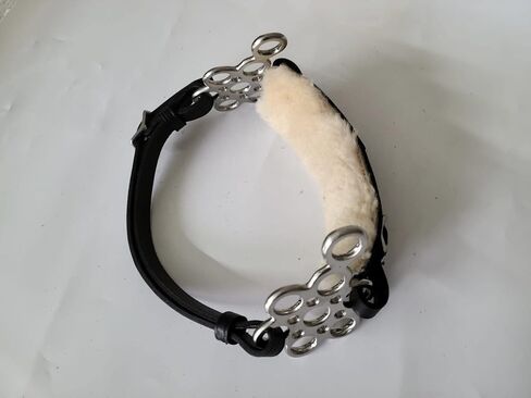 Hackamore Bitless Horse Bit English Western Adjustable Flower Padded Fur Original Leather Bridle Equestrian Tack in Saudi Arabia