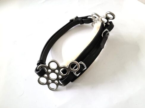 Hackamore Bitless Horse Bit English Western Adjustable Flower Padded Fur Original Leather Bridle Equestrian Tack in Saudi Arabia