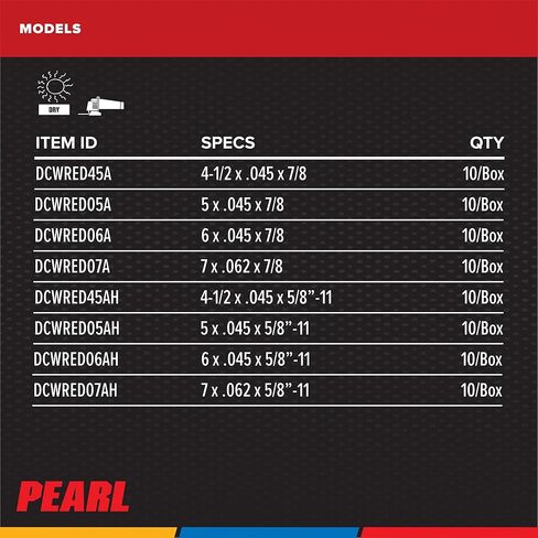 عجلة قطع رفيعة رفيعة من Redline مقاس 4-1/2 × .045 × 7/8 A46 T-27، عبوة من 25 قطعة in Kuwait