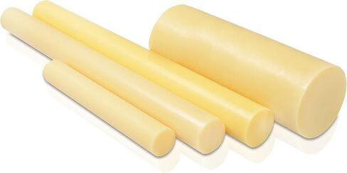 Cast Nylon 6 Plastic Rod 1 3/4" OD x 10" Length - Yellow Color in Saudi Arabia