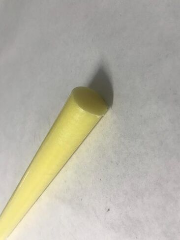 Cast Nylon 6 Plastic Rod 1 3/4" OD x 10" Length - Yellow Color in Saudi Arabia