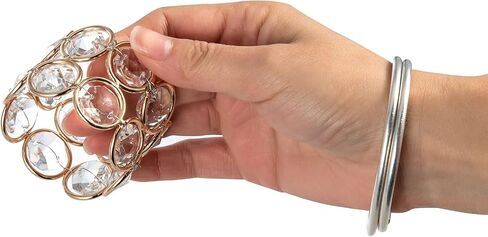 مجموعة Feyarl مكونة من 4 حلقات مناديل كريستالية لامعة لامعة وحامل مناديل طاولة العشاء من أجل قطع مركزية للزفاف والمناسبات الخاصة والاحتفال بالمهرجانات in Kuwait