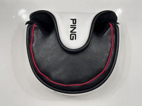 غطاء رأس مضرب جلدي جديد من Ping Tyne 4 باللونين الأسود/الأبيض، أصلي 100% in Kuwait