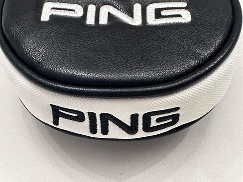 غطاء رأس مضرب جلدي جديد من Ping Tyne 4 باللونين الأسود/الأبيض، أصلي 100% in Kuwait