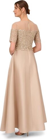 Adrianna Papell Women's Beaded Taffeta Gown in Saudi Arabia