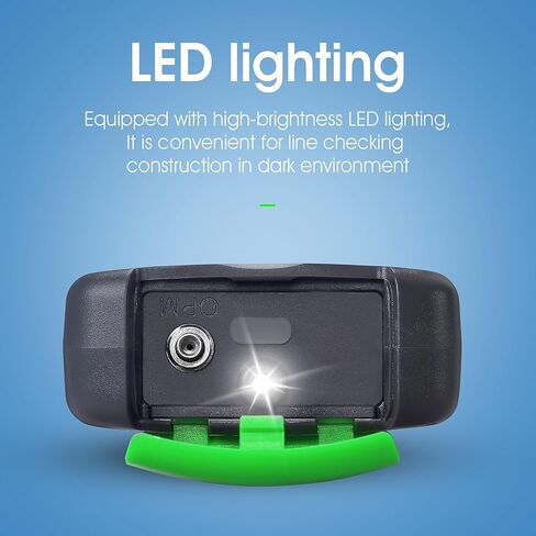 مقياس طاقة الألياف الضوئية A-D7 باللون الأخضر 3 في 1 مع اختبار شبكة RJ45 وأداة اختبار كابل الألياف الضوئية LED الخفيفة SC/FC/ST واجهة عالمية OPM-70~+10dbm مع محول LC ​​10 أطوال موجية in Kuwait