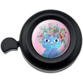 Blue Cat Flower Hat Bicycle Handlebar Bike Bell