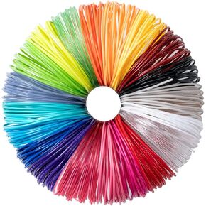 20 Colors 3D Pen PLA Filament Refills, Each Color 10feet, Total 200 Feet, 1.75mm PLA, Works with Most 3D Printing pens