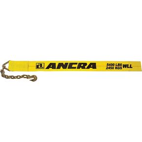 Ancra 43795-15-30 Winch Strap with Chain End, 4-Inch by 30-Feet, 5,400-Pounds Working Load Limit