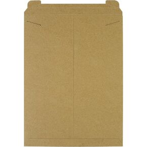 SNRM11 Flat Mailers, 18" x 24", 18" Width, 24" Length, Kraft (Pack of 50)