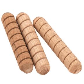 Pinehurst Crafts 3/8 Inch x 2 Inch Spiral Wood Dowel Pins, Great for Furniture, Cabinetry and Crafts Projects, Pack of 50
