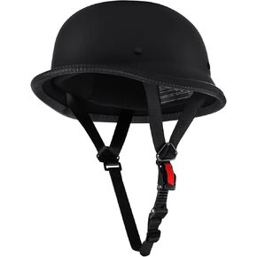 Half Motorcycle Helmet Half Shell Helmet German Style Motorcycle Helmet for Chopper Cruiser Bike