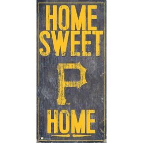 Fan Creations MLB Pittsburgh Pirates Unisex Pittsburgh Pirates Home Sweet Home Sign, Team Color, 6 x 12