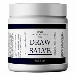 Drawing Salve for Boil Ease Cysts Splinters Burns Poison Ivy Ingrown Hair Fast Draw Ointment (2 oz)