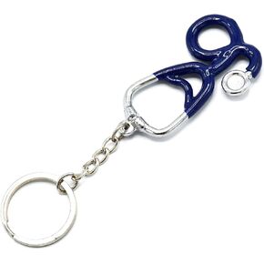 Stethoscope keychain, stethoscope charm, nurse keychain, personalized keychain, initial keychain, initial charm, customized, monogram