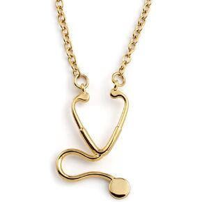 Stainless Steel Stethoscope Necklace | Stethoscope Jewelry Nurse Gifts, Doctor Jewelry