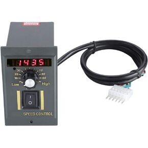Hilitand Motor Speed Controller, AC 220V Digital Adjustable Stepless Motor Speed Regulator Switch Board 50Hz 0-1450rpm(400W)