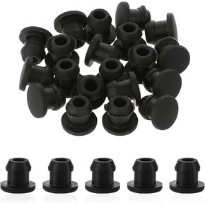 20 PCS Rubber Plugs for Round Holes, 0.24 Inches (6mm) Waterproof Snap in Locking Hole Plugs Sealing Plugs Round Rubber Stopper Panel Seal Cover Automotive Plug Hole in Saudi Arabia