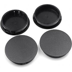 1"(25mm) Plastic Plugs for Round Holes, Flush Type Snap in Locking Door Screw Shelf Hole Plugs Drilling Hole Cover Cabinet Furniture Cupboard Shelves Pipe Insert End Caps, 15PCS Black