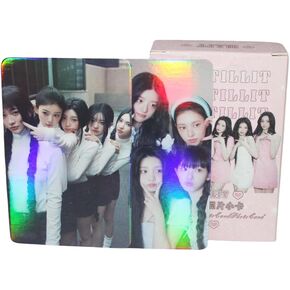 Yuto illit kpop Laser Photocard 55 قطعة ألبوم illit سوبر ريل مي بطاقة ليزر Kpop illit lomo بطاقات Kpop illit ألبوم بطاقة illit ليزر رسالة بطاقة بريدية هدية لمحبي Daugher in Kuwait