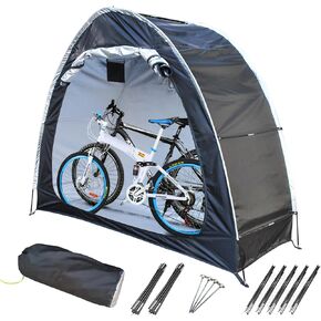 Bike Tent Outdoor Bike Cover for 2 Bike Tent Outdoor Storage Waterproof Oxford 210d Covers Side Dust Tent for Camping Hiking Lawnmower Garden,Travel Bag (Deep Black), 2CHE-FUTI in Saudi Arabia