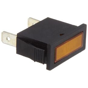 Morris Products 70312 Rectangular Indicator Pilot Lamp, Amber, 250 VAC (Pack of 10)