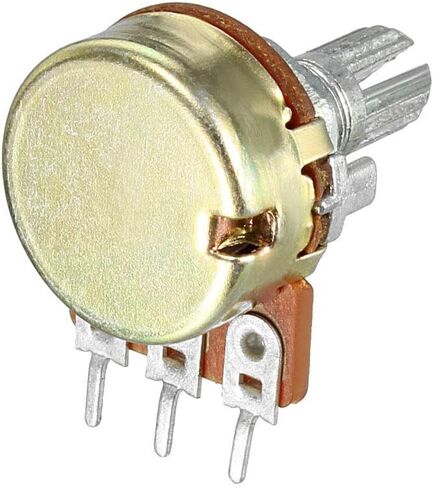 YXQ 20Pcs 5K ohm Potentiometers w Pot Knob Cover 3 Terminals Single Joint Linear Adjustable Ratory in Saudi Arabia