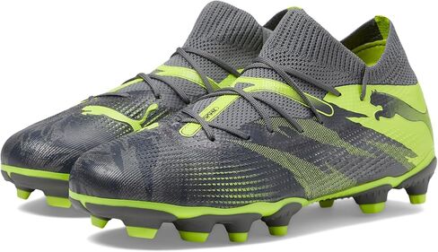 حذاء PUMA Future 7 Match Rush للأرضيات الصلبة/الأرضيات الاصطناعية (للأطفال الصغار/الأطفال الكبار) رمادي قوي/رمادي داكن بارد/ليموني كهربائي 2.5 طفل صغير M in Saudi Arabia