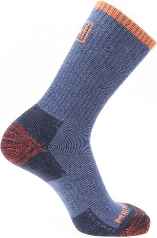 MIRMARU Men’s 5 Pairs Hiking Outdoor Trail Running Trekking Moisture Control Terry Full-Cushioned Crew Socks in Saudi Arabia