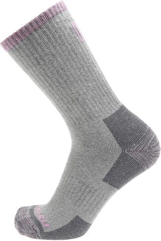 MIRMARU Men’s 5 Pairs Hiking Outdoor Trail Running Trekking Moisture Control Terry Full-Cushioned Crew Socks in Saudi Arabia