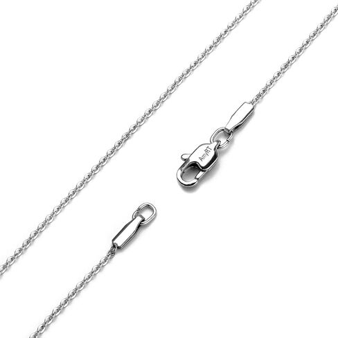 AmyRT Jewelry 1.2mm Titanium Steel Black Gold Silver Cable Chain Necklaces for Women 16 to 30 Inches in Saudi Arabia