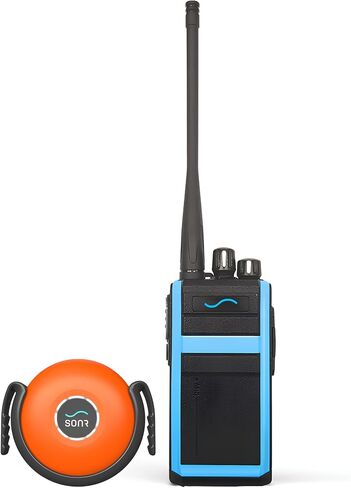 SONR Swim Coach Communicator, Waterproof, Underwater Communicator, Swimming, Swim, Coach Gifts, Bone Conduction, Real-time Coaching, Headphones, Metronome (Blue) in Saudi Arabia