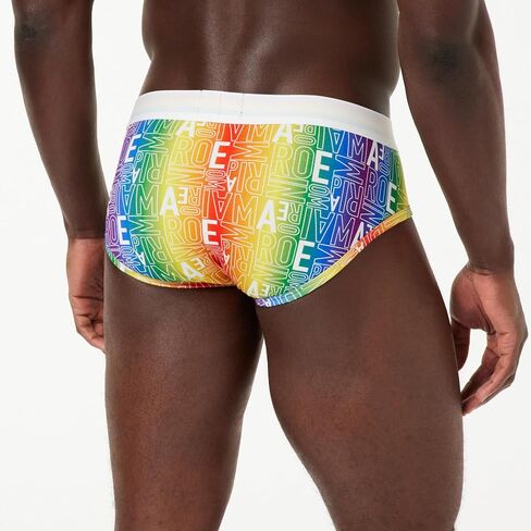 Emporio Armani Men's Stretch Cotton Rainbow Logo 2-Pack Brief in Saudi Arabia