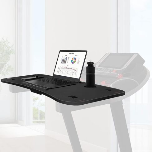 ملحق مكتب جهاز المشي KELIXU، مكتب حامل كمبيوتر محمول عالمي للمشي مقاس 39 بوصة طول × 15 بوصة عرض، محطة عمل منصة مريحة لجهاز المشي مع حامل أكواب، حامل كمبيوتر محمول/كمبيوتر لوحي، أسود in Kuwait