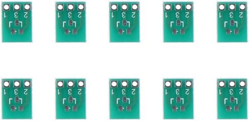 50Pcs SMD SOT23-3 to DIP SIP3 Adapter, Socket Integrated Circuits, Mini Converter Plate, Double-Side PCB Board for Electronic Project, Green in Saudi Arabia