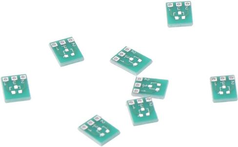50Pcs SMD SOT23-3 to DIP SIP3 Adapter, Socket Integrated Circuits, Mini Converter Plate, Double-Side PCB Board for Electronic Project, Green in Saudi Arabia