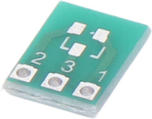 50Pcs SMD SOT23-3 to DIP SIP3 Adapter, Socket Integrated Circuits, Mini Converter Plate, Double-Side PCB Board for Electronic Project, Green in Saudi Arabia
