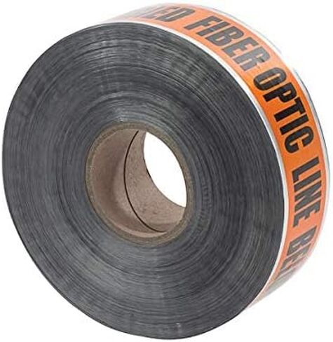 NSI ULTD-342 Detectable Underground Line Tape, Legend"Caution Buried Fiber Optic Line Below", 1000" Length, 3" Width, Orange in Saudi Arabia