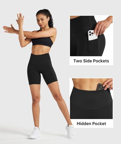 Willit Women's Biker Shorts High Waisted Workout Yoga Running Volleyball Spandex Shorts 5'' 7'' in Saudi Arabia