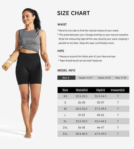 Willit Women's Biker Shorts High Waisted Workout Yoga Running Volleyball Spandex Shorts 5'' 7'' in Saudi Arabia