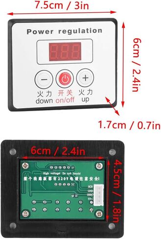YWBL-WH SCR Digital Voltage Regulator 10000W Adjustable Electric Motor Speed Control Dimmer Thermostat Module AC 220V, Regulator in Saudi Arabia