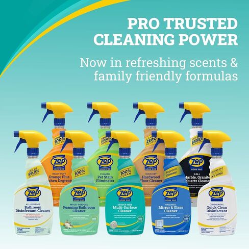Zep Home Pro Streak-Free Multi-Surface Cleaner - 32 Fl. Oz. - R49406 - Pro Trusted Cleaning Power: Now in Refreshing Scents and Family Friendly Formulas (6)… in Kuwait