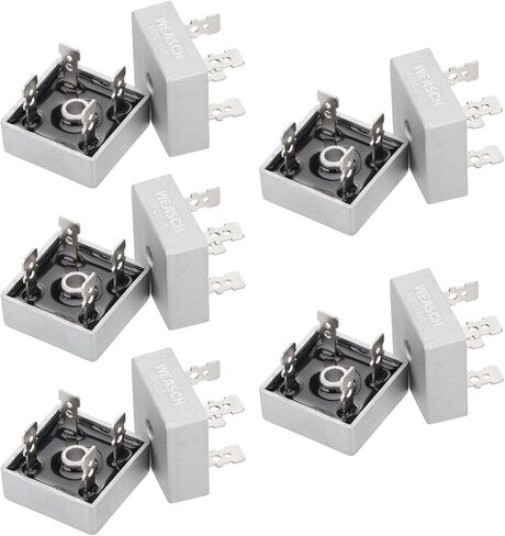 2 قطعة الصمام الثنائي لمقوم الجسر، KBPC1510، AC إلى DC، 1000V 15A، مقوم الجسر أحادي الطور ذو الموجة الكاملة in Saudi Arabia